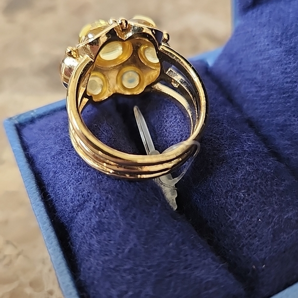 NEW 14k gold plated Temple St. Clair for Target Ring Limited Edition 2010 size 8 - Picture 3 of 7